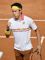 Tennis: Nishikori at Italian Open