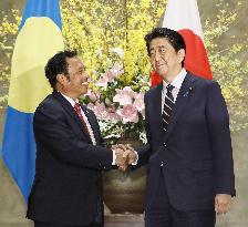 Japan PM Abe, Palau Pres. Remengesau