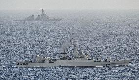 CORRECTED Chinese navy ships around Miyako Island