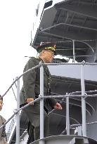 Chinese defense minister inspects Japanese warship at Yokosuka