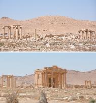 Palmyra ruins in Syria after ISIS's withdrawal