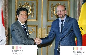 Abe, Belgian PM Michel agree to set up counterterrorism talks