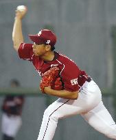 Baseball: Rookie Fujihira's gem allows Eagles to snap losing skid