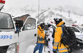 Police inspect eruption-hit ski resort