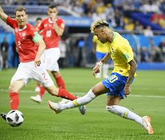 Football: Brazil vs Switzerland at World Cup