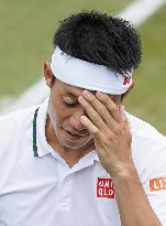 Tennis: Nishikori at Wimbledon