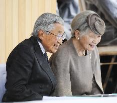 Japanese Emperor, Empress in Fukui