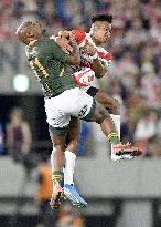 Rugby: Japan-S. Africa World Cup warm-up match