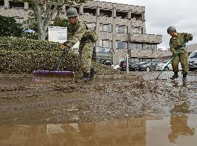 Aftermath of Typhoon Hagibis in Japan