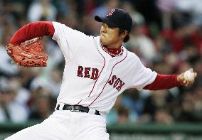 Okajima retires 2 batters in Boston's 7-5 win over Yankees