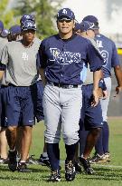 Matsui in Rays training