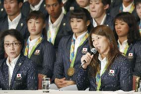 Olympics: Japanese medalists express thanks, hope to impress in 2020