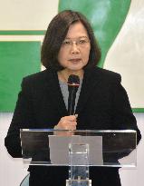 Taiwan's Tsai speaks for democracy