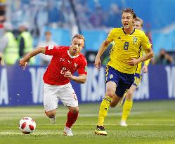 Football: Sweden vs Switzerland at World Cup