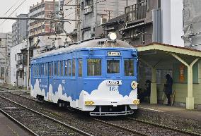 Tram train in Osaka