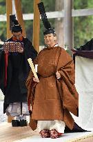 Emperor's visit to Ise Jingu shrine