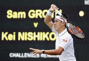 Nishikori breezes through to Wimbledon 2nd round