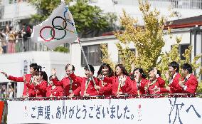 Olympics, Paralympics medalists parade in Tokyo
