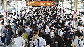 Typhoon Faxai hits Tokyo area