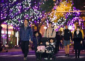 Festival of the lights in Osaka