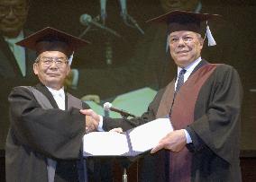 Powell receives honorary doctorate