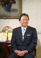 Hatoyama in interview after election victory