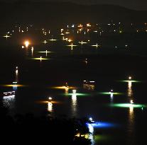 Glass eel fishing season peaks