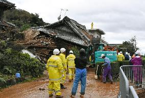 Typhoon house wreck