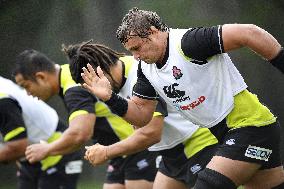 Rugby: Japan training