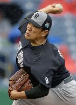 Tanaka pitches 4 innings in rained-out game against Phillies