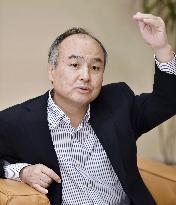 SoftBank's Son gives interview
