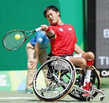 Japan's Kunieda proceeds to wheelchair tennis 3rd round