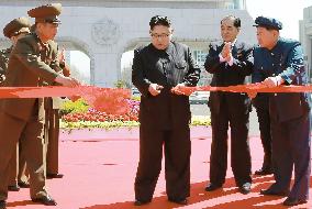 N. Korea holds opening ceremony for new residential area