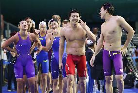 Japan sets nat'l record, 4th in mixed 4x100 relay at worlds
