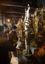 All statues back at Kyoto temple after decades of restoration work