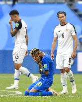 Football: Brazil vs. Costa Rica at World Cup