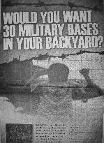 Anti-U.S. base ad in Washington Post