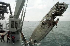 S. Korean navy raises sunken N. Korea vessel