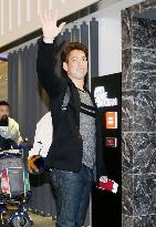 Maeda leaves for U.S. to join Dodgers' spring camp