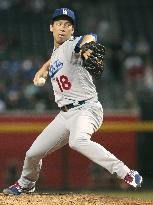 Baseball: Maeda earns 15th win as Dodgers beat D-backs