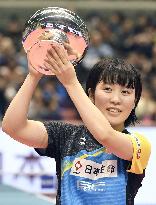 Table tennis: Hirano youngest national winner, Mizutani wins 9th