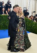 Madonna attends party prior to Rei Kawakubo's exhibition in N.Y.