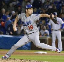 Maeda continues perfect relief in Dodgers' NLCS victory