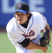 Igarashi pitches against Nationals