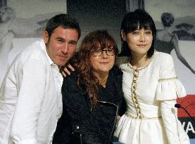 Film director Coixet poses with cast members at Cannes Film Festi