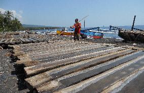 Salt manufacturing in Bali