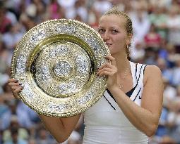 Kvitova wins women's singles at Wimbledon