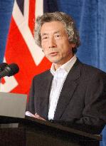 Koizumi speaks after end of G-8 leaders summit