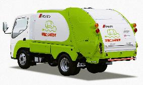 Electric garbage collection truck devised