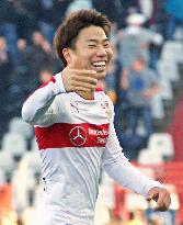 Soccer: Asano opens Stuttgart account in win at Karlsruher